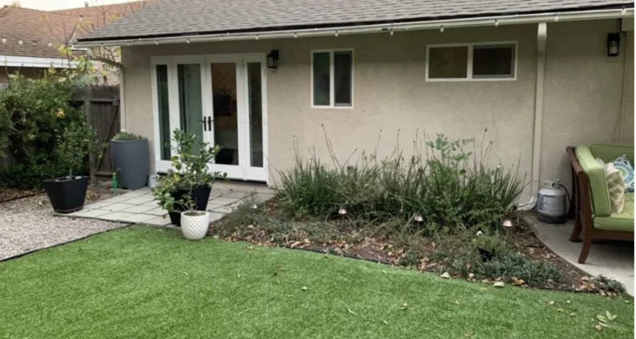 Patio Install — before